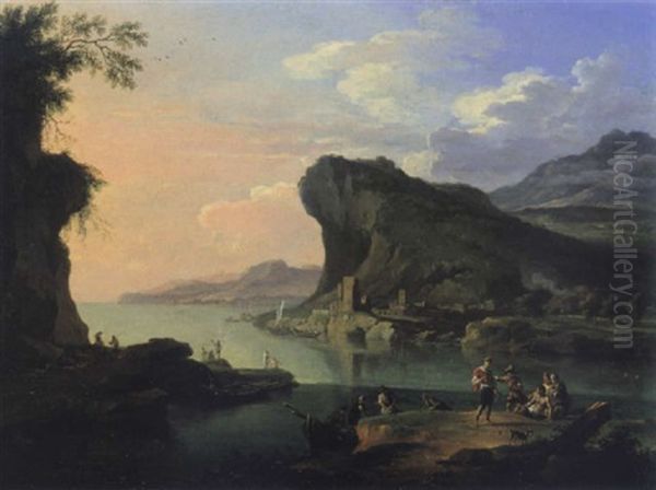 Kustenlandschaft Mit Fischerstaffage - view 1