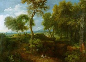 Landschaft Mit Dem Barmherzigen Samariter by Jacob De Heusch