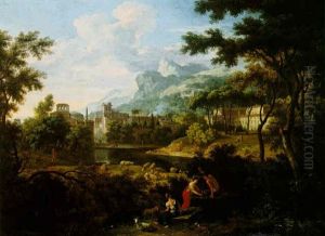 Classical Landscape With Shepherds