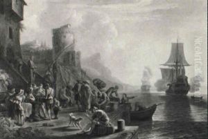 Scena Di Porto by Jacob De Heusch