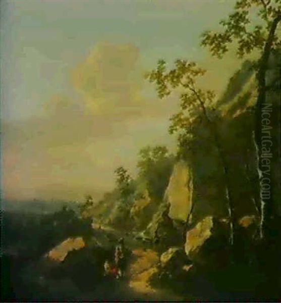 Promeneurs Sur Un Chemin De Montagne - view 1