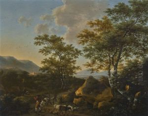 Italianate Landscape With Shepherds by Willem de Heusch