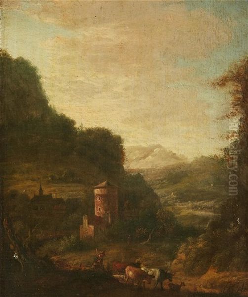 Pastoral Southern Landscape With A Castle - view 1
