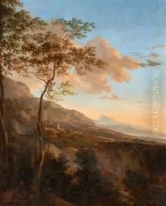 Landschaft Mit Wanderern by Willem de Heusch