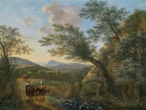 Sudliche Landschaft Mit Reisenden by Willem de Heusch