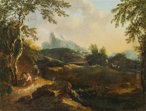 Landschaft Mit Rastenden Am Wegesrand by Willem de Heusch