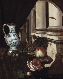 Palastinterieur Mit Einem Stilleben by Willem de Heusch