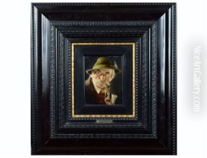 Untitled, Tyrolean Gentleman With Pipe by Carl Heuser
