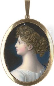 Bildnis Der Konigin Luise Von Preusen (1776-1810) Im Profil by Johann Heusinger