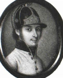Portrait Of An Infantry Officer Of The Austrian Army