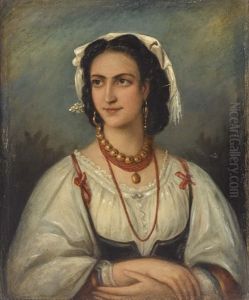 Bildnis Einer Italienerin by Eduard von Heuss