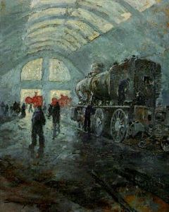 In Der Lokomotivfabrik, Winterthur by Harry (Heinrich) Heusser