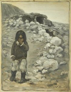 "esquimaux Child"; "women And Child Of Arctic Highlanders"; And "a Winter House" (3 Works) by Louise Lyons Heustis