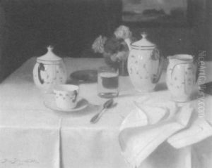 Stilleben Mit Kaffeegeschirr