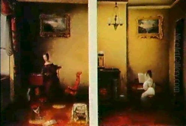The Letter And Evening Song, (a Pair) - view 1