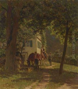 Rast Wahrend Des Ausritts Rast Wahrend Des Ausritts
