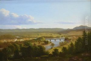The Old Toll Bridge, Deerfield, Massachusetts by Charles Louis Heyde