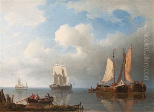 Sailing Ships Off The Dutch Coast - view 1
