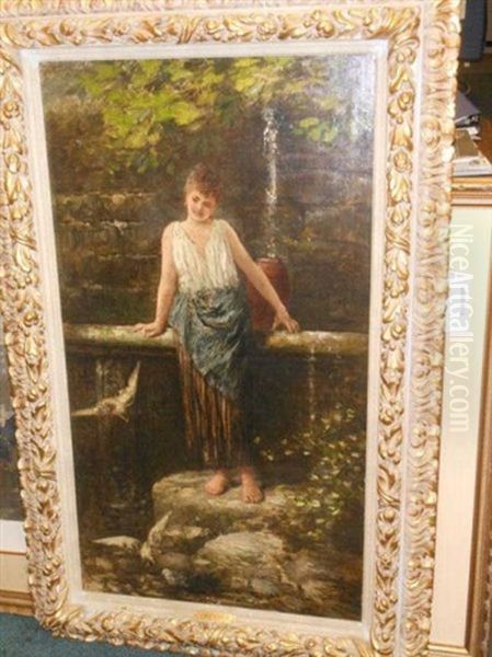 Young Girl At A Well - view 1