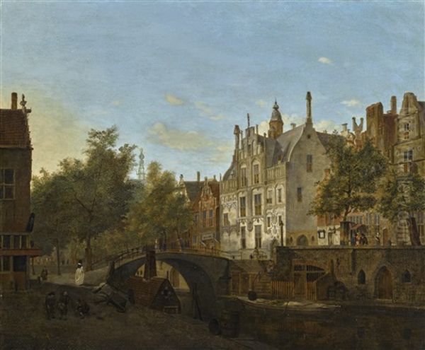 A Capriccio View Of The Oude Delft And The Gemeenlandshuis - view 1