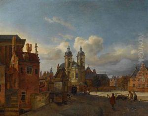 Dusseldorf - Blick Auf St. Andreas by Jan Van Der Heyden