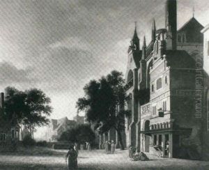 A Dutch Street by Jan Van Der Heyden