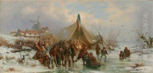 Hollandisches Figurenreiches Eisvergnugen