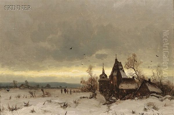 Kapelle Am Winterabend - view 1