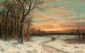 Abendspaziergang by Friedrich Josef Nicolai Heydendahl
