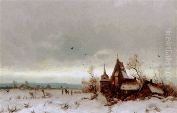 Kapelle Am Winterabend - view 1