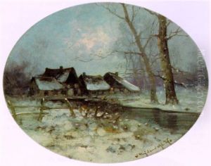 Winterlandschaft by Friedrich Josef Nicolai Heydendahl