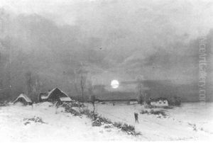 Winterabend Am Niederrhein