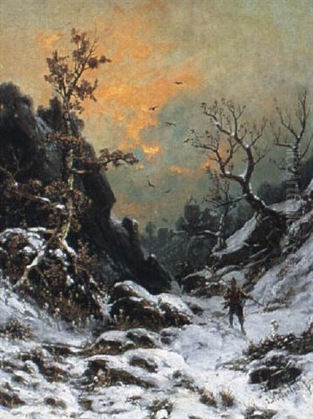 Soldaten In Winterlicher Berglandschaft - view 1