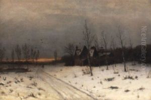 Winterlandschaft by Friedrich Josef Nicolai Heydendahl