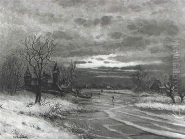Abendliche Winterlandschaft - view 1