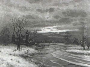 Abendliche Winterlandschaft Abendliche Winterlandschaft