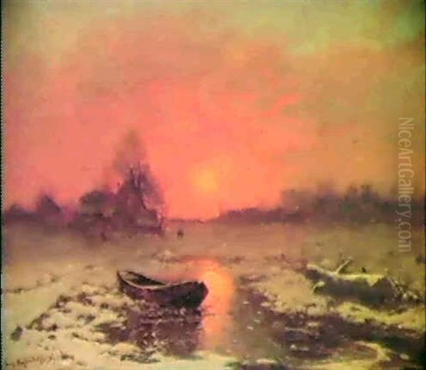 Winterlandschaft In Der Abendsonne - view 1