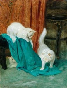 Cats Playing by Arthur Heyer