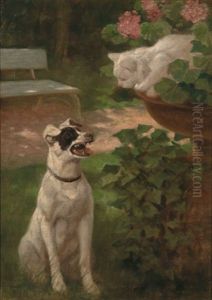 Die Neugierige Katze by Arthur Heyer