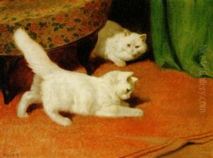 Cats At Play by Arthur Heyer