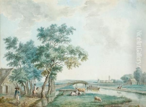Activity Along A Canal - view 1