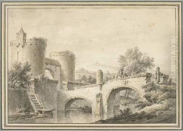 Vue D Un Pont Fortifie. - view 1