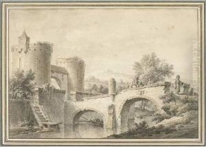 Vue D Un Pont Fortifie.