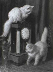 Spielende Katzen by Arthur Heyer