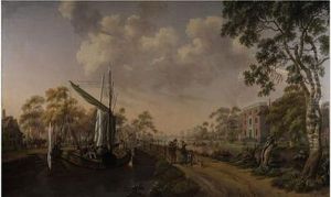 Paisaje Fluvial Con Personajes by Pieter Bartholomeusz. Barbiers IV
