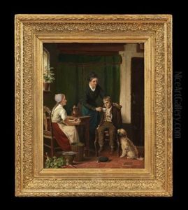 Interior Kitchen Scene by Jean Arnould Heyermans