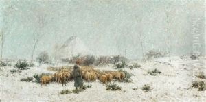 The Shepherdess by Adriaan Josef Heymans