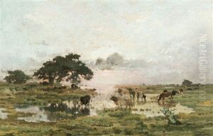 The Marsh - Marais En Campine by Adriaan Josef Heymans