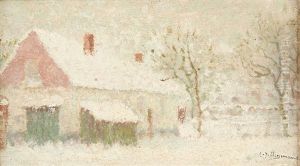 Ferme Sous La Neige by Adriaan Josef Heymans