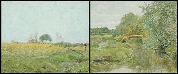 Zomerlandschap (+ Landschap Met Beek; 2 Works) - view 1